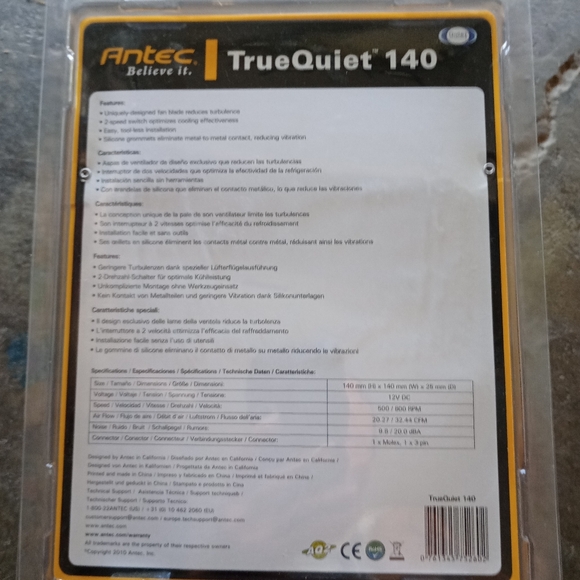 Antec brand true quiet 140 new - Picture 2 of 3